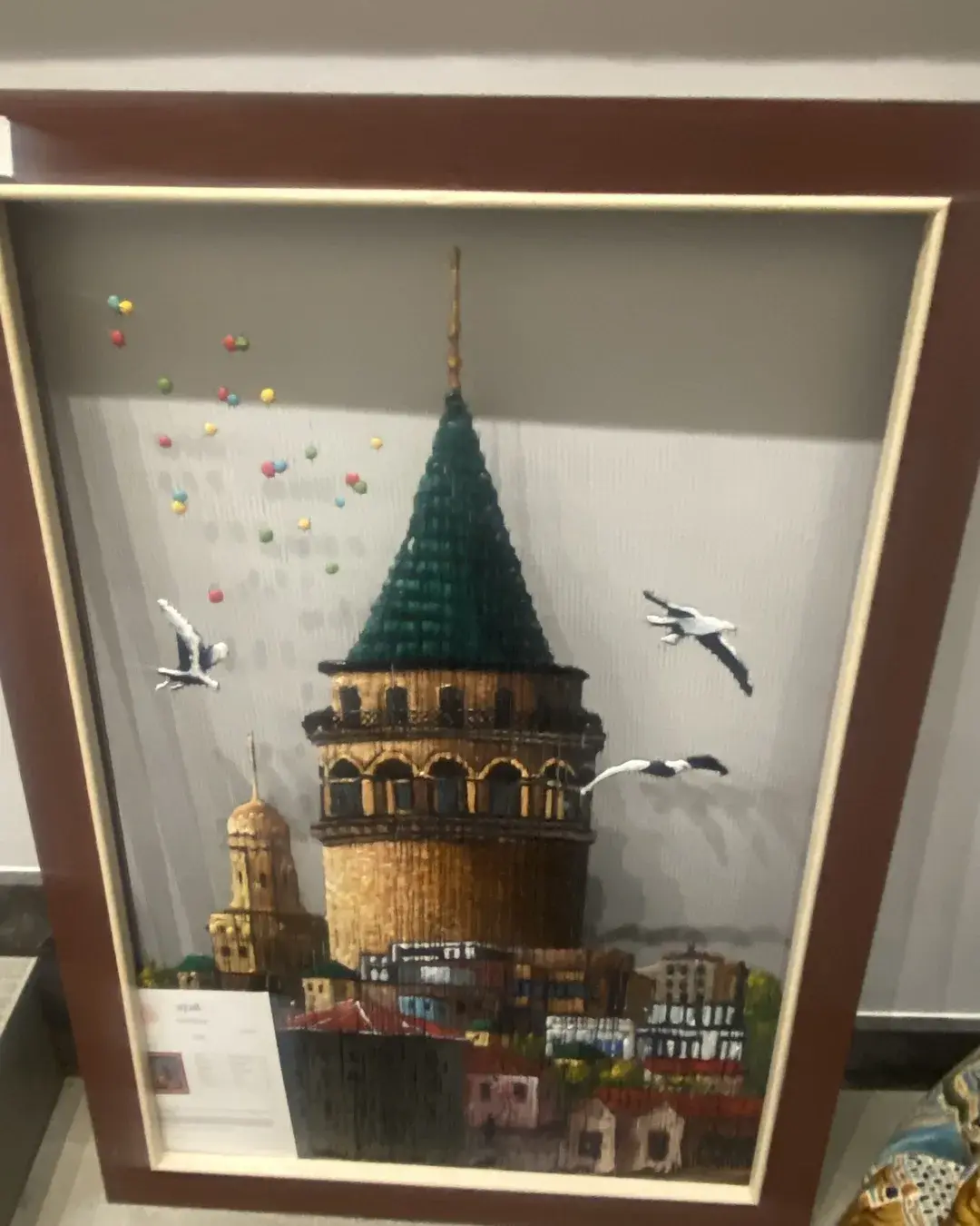 İlyas Yılmaz Elias Tekniği Tablo-Galata Kulesi