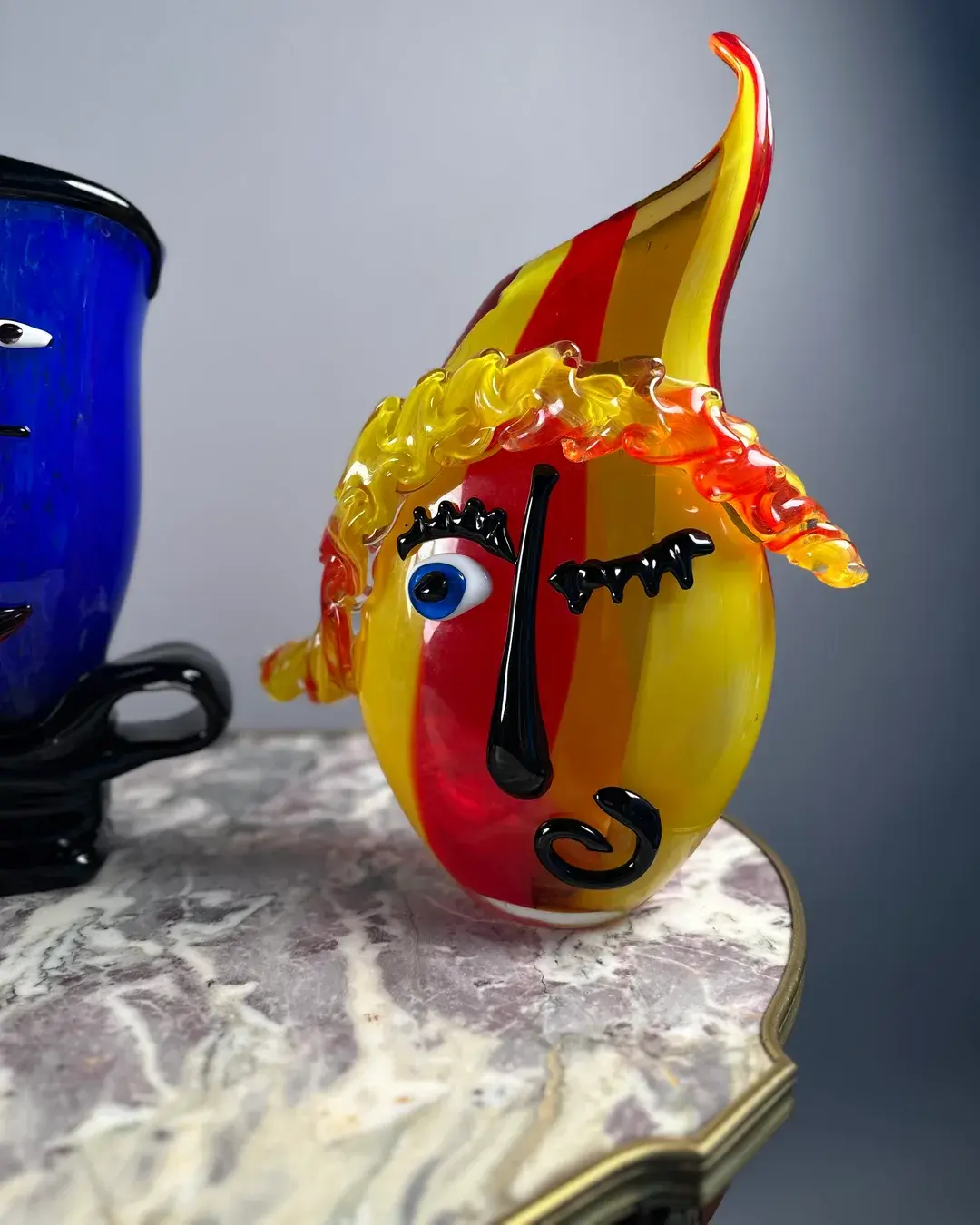 Murano Picasso Soyut Yüz Figürü